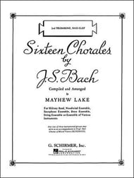 16 Chorales by J.S. Bach Trombone 2 band method book cover